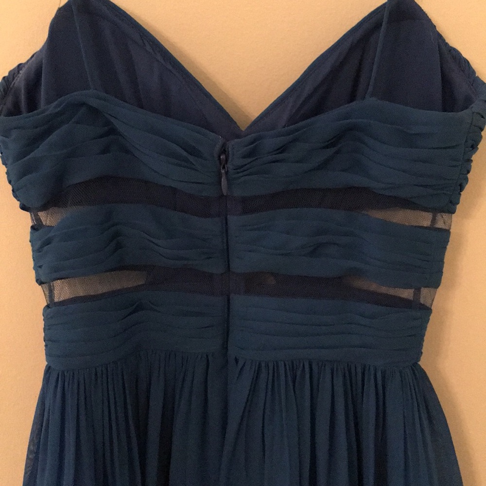 Royal blue thin strapped mini dress - Picture 4 of 6